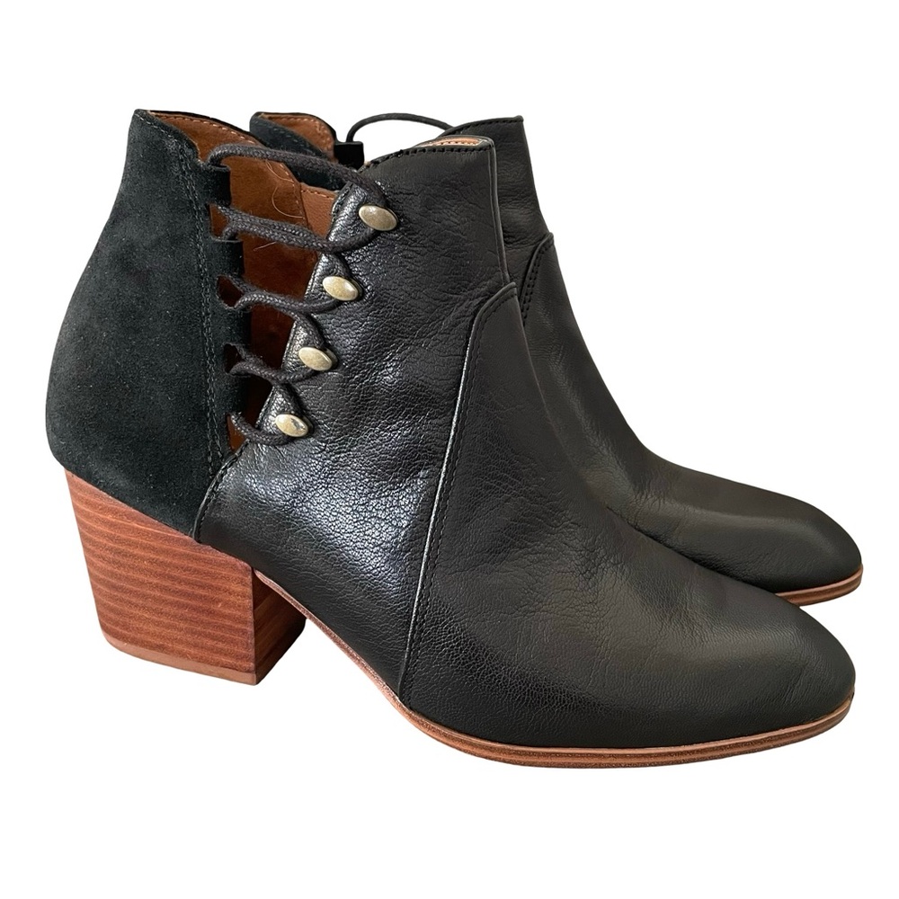 Aldo Montasico Side Lace Up Suede Leather Boots Size 7